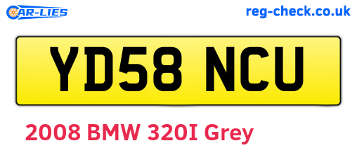 YD58NCU are the vehicle registration plates.