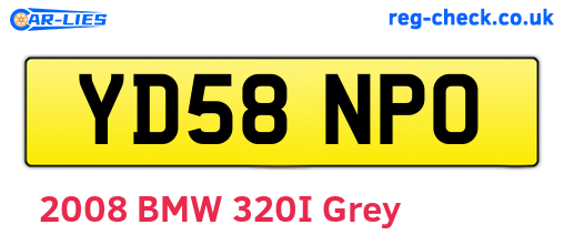 YD58NPO are the vehicle registration plates.
