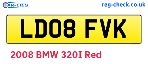 LD08FVK are the vehicle registration plates.