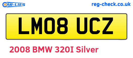 LM08UCZ are the vehicle registration plates.