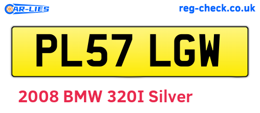 PL57LGW are the vehicle registration plates.