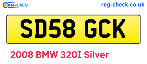 SD58GCK are the vehicle registration plates.