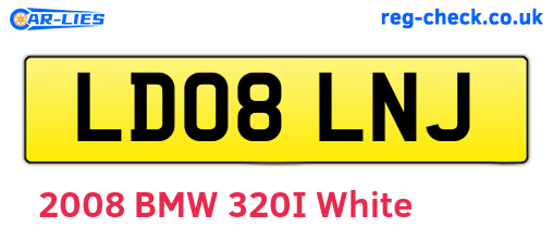 LD08LNJ are the vehicle registration plates.