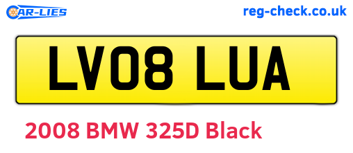 LV08LUA are the vehicle registration plates.