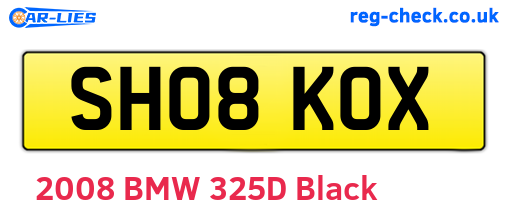 SH08KOX are the vehicle registration plates.