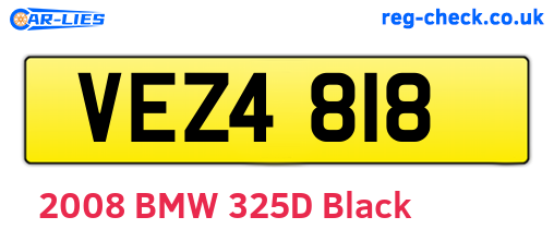 VEZ4818 are the vehicle registration plates.