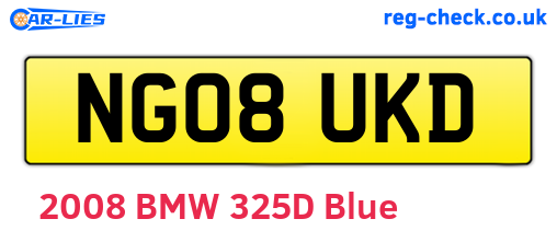 NG08UKD are the vehicle registration plates.