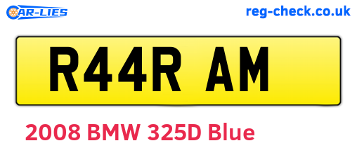 R44RAM are the vehicle registration plates.