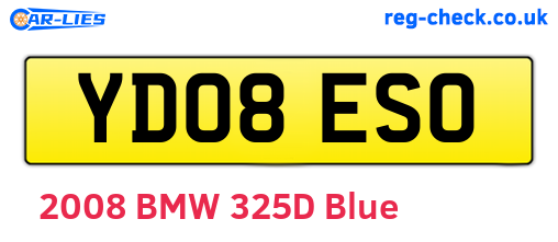 YD08ESO are the vehicle registration plates.
