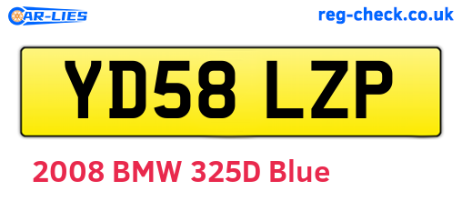 YD58LZP are the vehicle registration plates.
