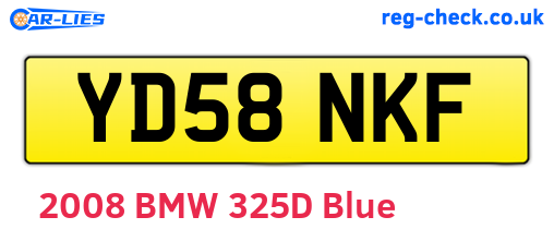 YD58NKF are the vehicle registration plates.