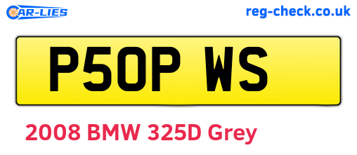 P50PWS are the vehicle registration plates.