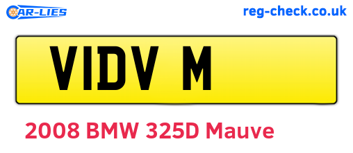V1DVM are the vehicle registration plates.