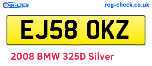 EJ58OKZ are the vehicle registration plates.
