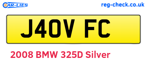 J40VFC are the vehicle registration plates.