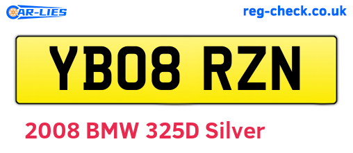 YB08RZN are the vehicle registration plates.