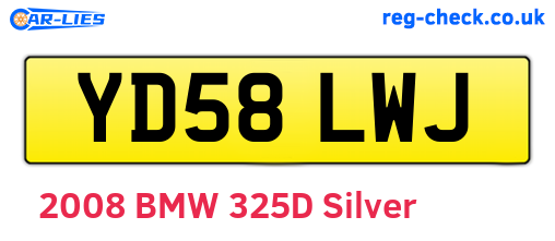 YD58LWJ are the vehicle registration plates.