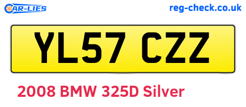 YL57CZZ are the vehicle registration plates.