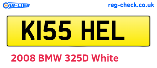 K155HEL are the vehicle registration plates.