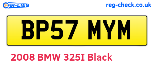 BP57MYM are the vehicle registration plates.