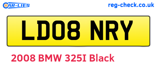 LD08NRY are the vehicle registration plates.