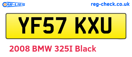 YF57KXU are the vehicle registration plates.