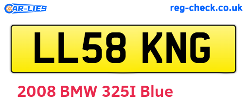LL58KNG are the vehicle registration plates.