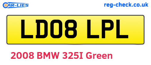 LD08LPL are the vehicle registration plates.