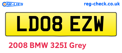 LD08EZW are the vehicle registration plates.