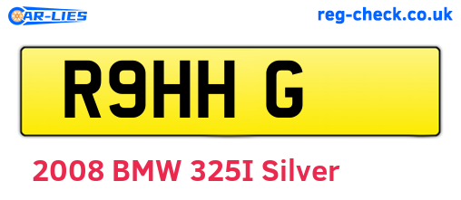 R9HHG are the vehicle registration plates.