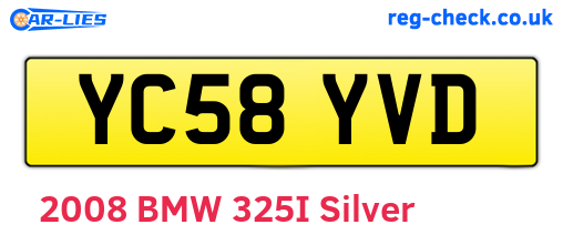 YC58YVD are the vehicle registration plates.
