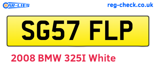 SG57FLP are the vehicle registration plates.