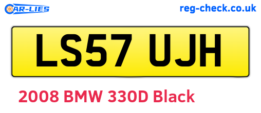 LS57UJH are the vehicle registration plates.