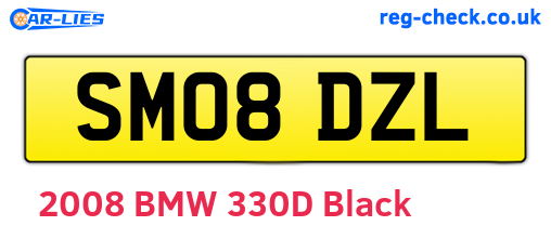 SM08DZL are the vehicle registration plates.