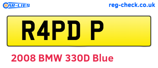 R4PDP are the vehicle registration plates.