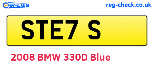 STE7S are the vehicle registration plates.