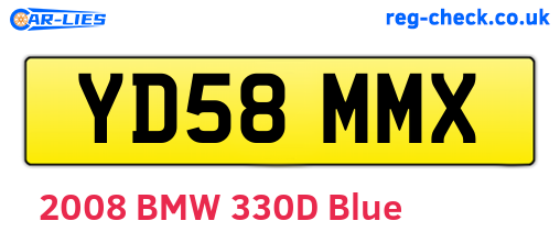 YD58MMX are the vehicle registration plates.