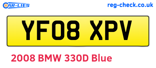 YF08XPV are the vehicle registration plates.