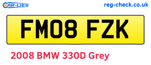 FM08FZK are the vehicle registration plates.