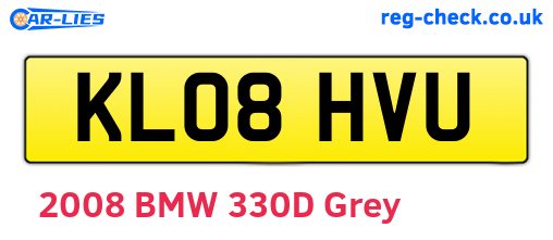 KL08HVU are the vehicle registration plates.