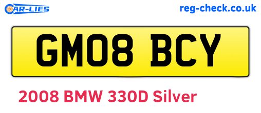 GM08BCY are the vehicle registration plates.