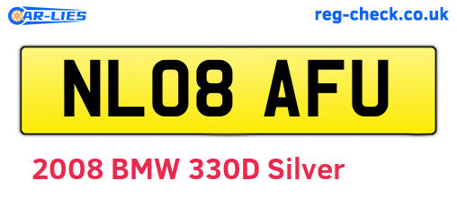 NL08AFU are the vehicle registration plates.