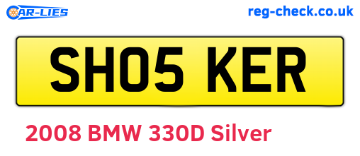 SH05KER are the vehicle registration plates.