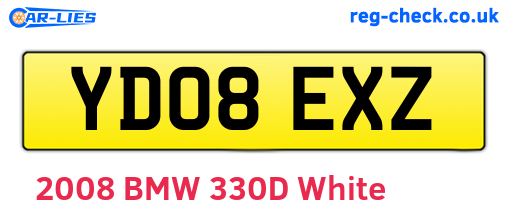 YD08EXZ are the vehicle registration plates.