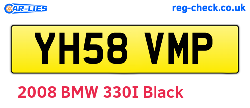 YH58VMP are the vehicle registration plates.