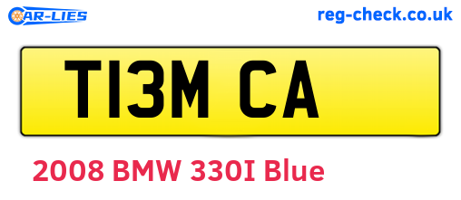 T13MCA are the vehicle registration plates.