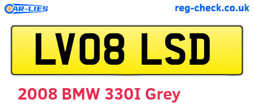 LV08LSD are the vehicle registration plates.