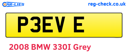 P3EVE are the vehicle registration plates.