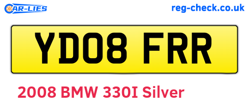 YD08FRR are the vehicle registration plates.