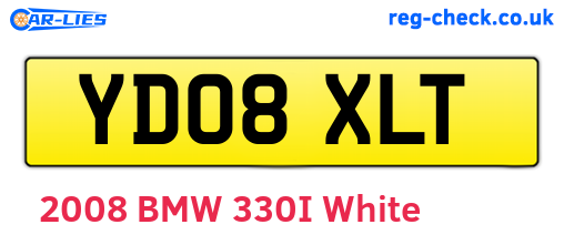 YD08XLT are the vehicle registration plates.